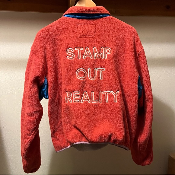 BRAIN DEAD (SEE MORE X THE NORTH FACE 89 PLACKET PULLOVER FLEECE SUNBAKED RED S - Picture 5 of 6